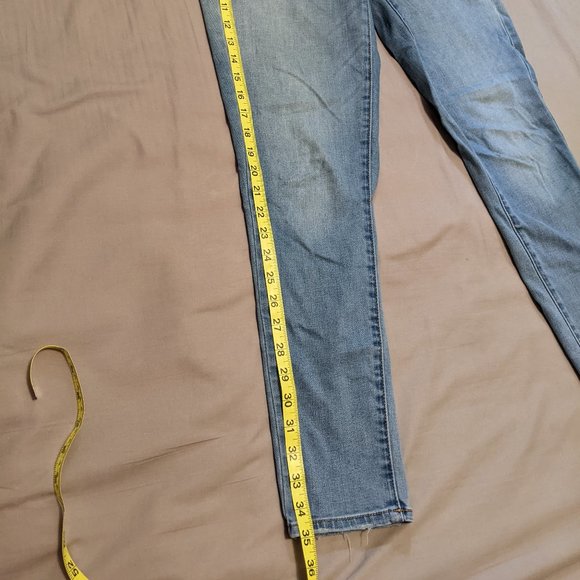 American Eagle Denim Jeggings Size 10 Short Super Stretch Light Medium Wash - Picture 10 of 16